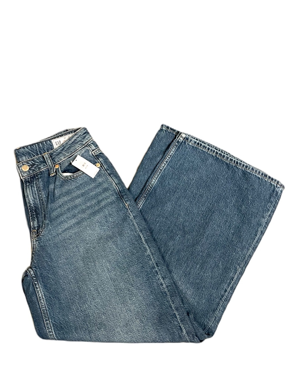 ❤️ GAP CURVY MID RISE BAGGY DENIM JEANS SIZE 25 NEW